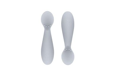 EZPZ, Tiny Spoon, silikonowa łyżeczka 2 szt. pastelowa szarość