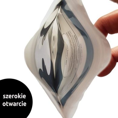 Fill'n Squeeze, Panda, saszetki wielorazowe z podwójnym zipem, 6 szt.