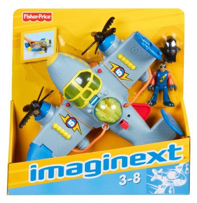 Fisher-Price, Imaginext, Samolot Tornado, zestaw z figurką