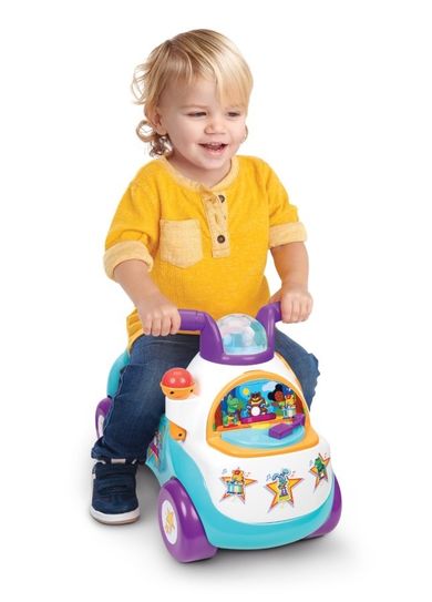 Fisher-Price, jeździk disco, niebieski