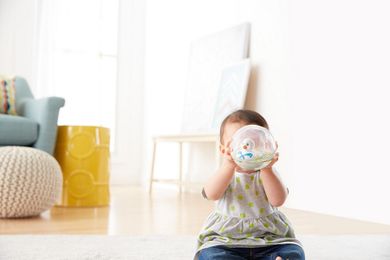 Fisher-Price, kąpielowa kaczuszka w kuli, biała