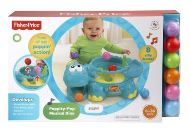 Fisher-Price, Muzyczny dinozaur z piłeczkami, zabawka interaktywna