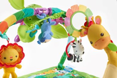 Fisher-Price, Przyjaciele z Lasu Tropikalnego, mata gimnastyczna z muzyką i światełkami