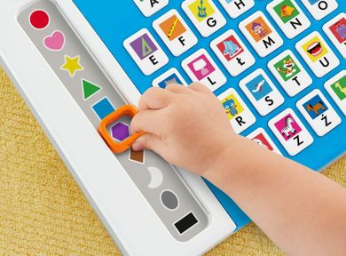 Fisher-Price, Ucz się i śmiej, Edukacyjna Tablica Malucha, niemowlęca zabawka interaktywna