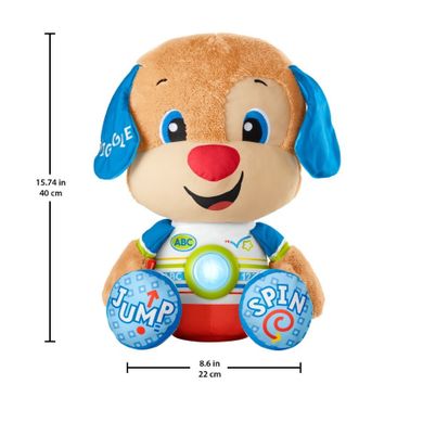 Fisher-Price, Wielki Szczeniaczek Uczniaczek + Liczymy zwierzątka, książeczka interaktywna GRATIS