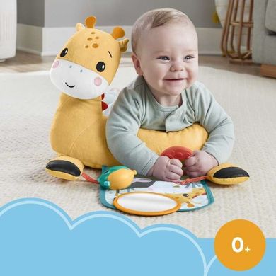 Fisher-Price, Żyrafa 3w1, poduszeczka pod brzuszek, zabawka sensoryczna