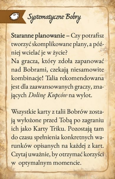 Fullcap Games, Dolina Kupców: Systematyczne Bobry, gra strategiczna