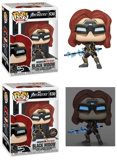 Funko Pop Marvel, Avengers Game, Czarna wdowa, nr 630, figurka świecąca w ciemności