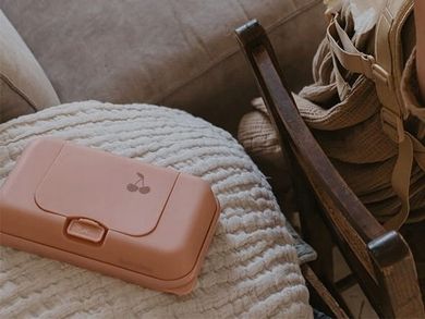 Funkybox, To Go, pojemnik na chusteczki, Peachy Pink Cherry