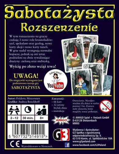 G3, Sabotażysta, dodatek do gry