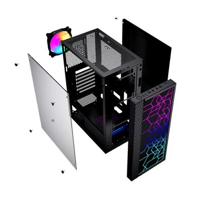 Gembird, Midi Tower Fornax 2500 RGB, obudowa