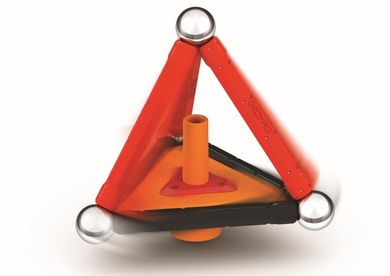 Geomag, E-motion Recycled, Spinner, konstrukcyjne klocki magnetyczne, 32 elementów
