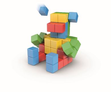 Geomag, Magicube, Try me, klocki magnetyczne, 64 elementy