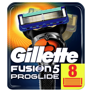 Gillette, Fusion ProGlide, wymienne ostrza do maszynki do golenia, 8 szt.