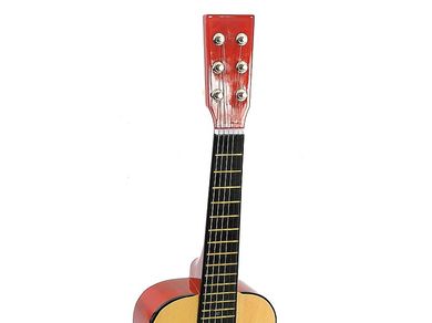 Gitara drewniana strunowa, zabawka muzyczna