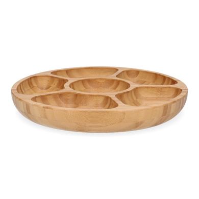 Homla, Bambou, półmisek, bambusowy z przegródkami, 32 cm