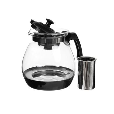 Homla, Beker, dzbanek, z zaparzaczem do kawy i herbaty czarny, 2,3 l
