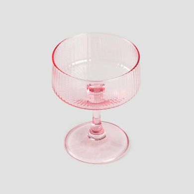 Homla, Dolore, kieliszek, różowy ryflowany, 0,23l, 729553