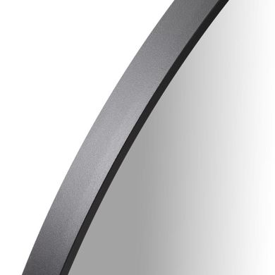 Homla, Elora, lustro, okrągłe czarne, 80-80 cm