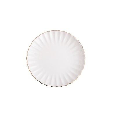 Homla, Melida, talerz obiadowy ze złotą obwódką, 27 cm