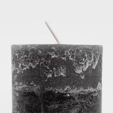 Homla, Rustic, świeca dekoracyjna, czarna, 300g