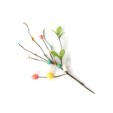 Homla, Tazia, gałązka wielkanocna, z jajkami kolorowa mała, 30 cm