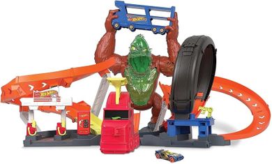 Hot Wheels City, Atak toksycznego goryla, zestaw do zabawy