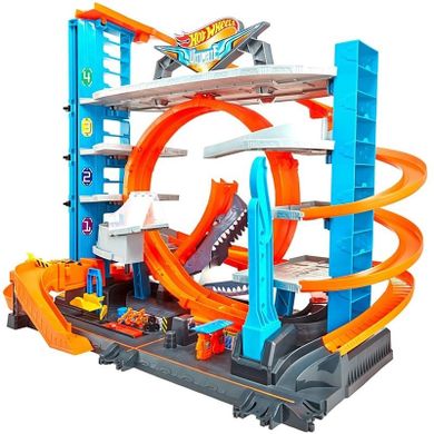 Hot Wheels, Mega Garaż Rekina, zestaw torów