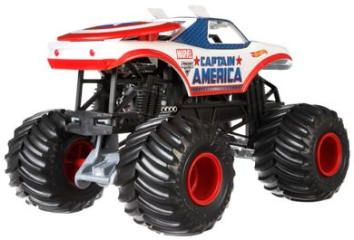 Hot Wheels, Monster Jam, Kapitan Ameryka, pojazd, 1:24