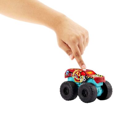 Hot Wheels, Monster Trucks, Demo Derby, pojazd światło i dźwięk, 1:43