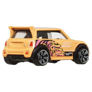 Hot Wheels, Neon Speeders, Mini Cooper S Challenge, pojazd, 1:64, JBY96