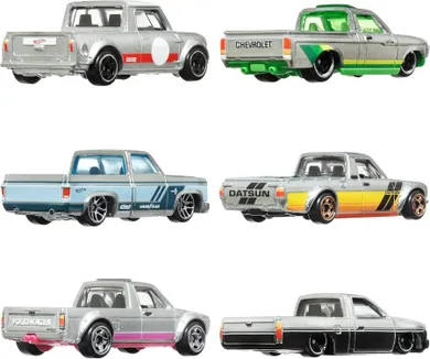 Hot Wheels, Pick-upy Zamac, zestaw 6 metalowych pojazdów