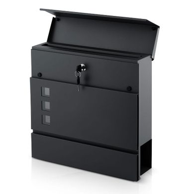 Humberg, skrzynka na listy, antracyt, 37-37-10,5 cm, HM-863