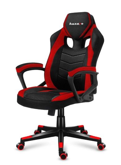 Huzaro, Force 2.5, fotel gamingowy, Red Mesh