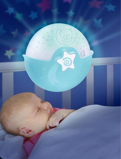 Infantino, projektor 2w1, niebieski