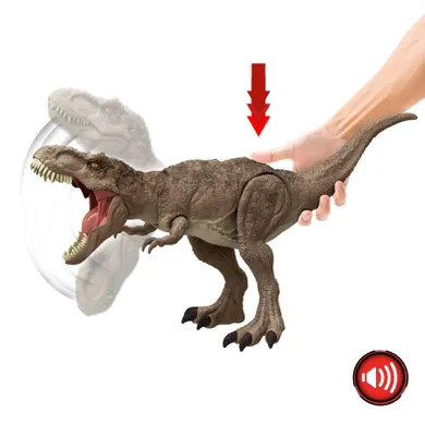 Jurassic World, Totalny Atak T-Rex, figurka dinozaura
