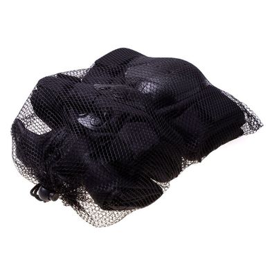 Kask i ochraniacze na rolki, deskorolkę, rower, czerwono-czarny, rozmiar M