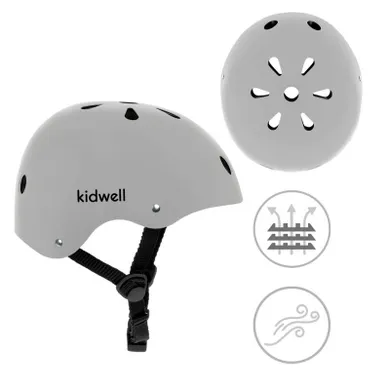 Kidwell, Orix II, kask ochronny, szary mat, rozmiar M