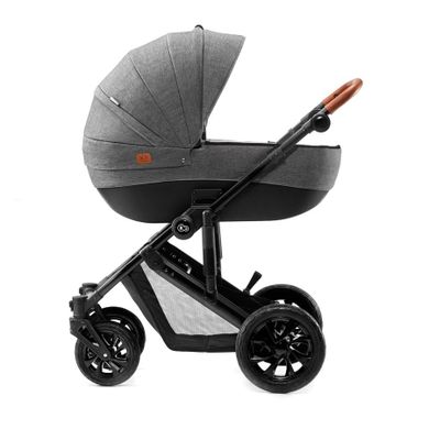 Kinderkraft, Prime, wózek wielofunkcyjny 3w1, szary