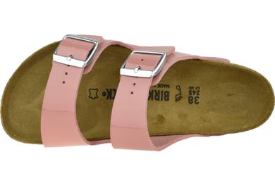 Klapki damskie, różowe, Birkenstock Arizona BF SFB