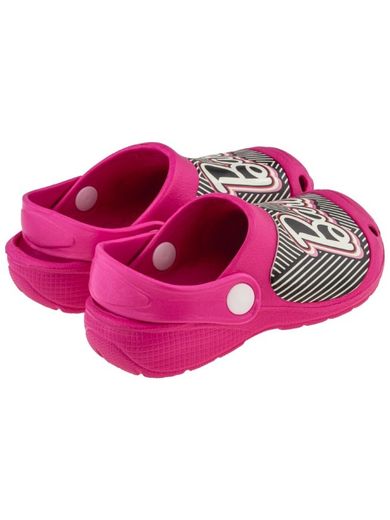 Klapki dziewczęce, różowe, Barbie, Otaro