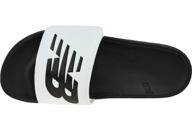 Klapki męskie, czarno-białe, New Balance SMA200W1