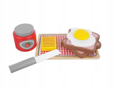 Kruzzel, toster, zestaw z akcesoriami, drewniany