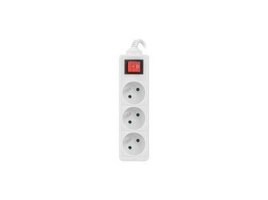 Lanberg, przedłużacz, 3 m, PS1-03E-0300-W