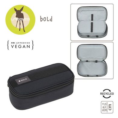 Lassig, Bold, piórnik etui, czarny