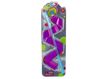 Lean Toys, błyszcząca wstęga do tańca, różowo-niebieska, 2,4m