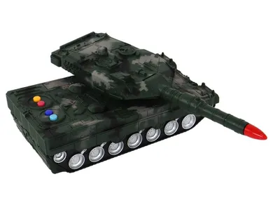 Lean Toys, czołg zdalnie sterowany, zielony, 27 MHz