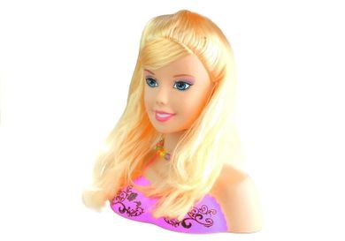 Lean Toys, głowa do stylizacji włosów i makijażu, zestaw z akcesoriami