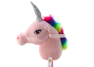 Lean Toys, Hobby Horse, jednorożec na kiju z dźwiękiem, różowy