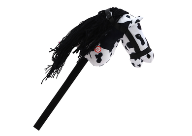 Lean Toys, Hobby Horse, konik na kiju, długowłosy, biały